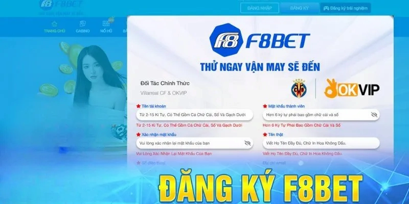 Đăng ký F8BET
